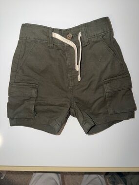 Old Navy Toddler Olive Green Drawstring Cargo Shorts